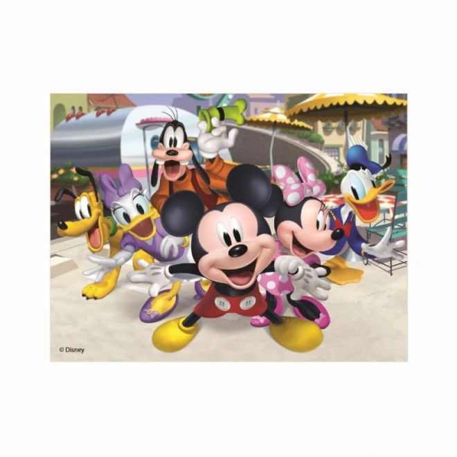 Drevené licenčné kocky Mickey Mouse