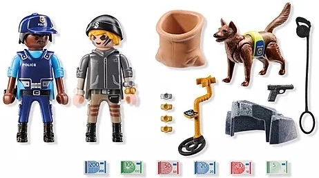 Playmobil Hľadanie s policajným psom