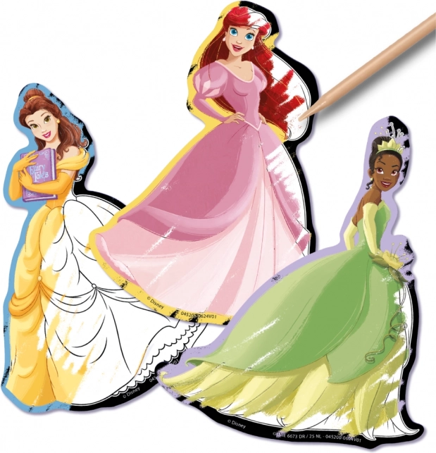 Vyškrabovacie nálepky Disney Princezné 5 ks