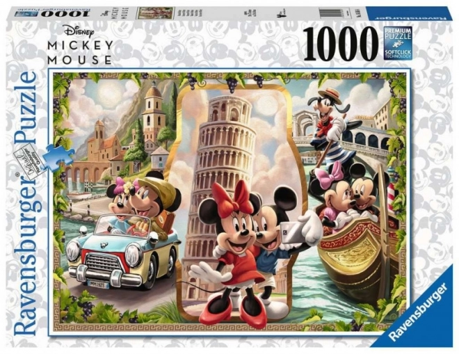 Ravensburger puzzle prázdniny Mickeyho a Minnie 1000 dielikov