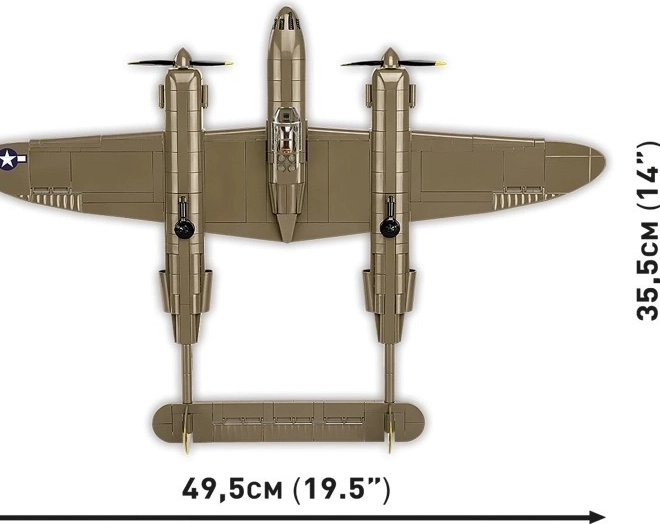 Stavebnica Lietadlo Lockheed P-38H Lightning
