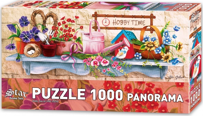 Panoramatické puzzle Čas na koníčky