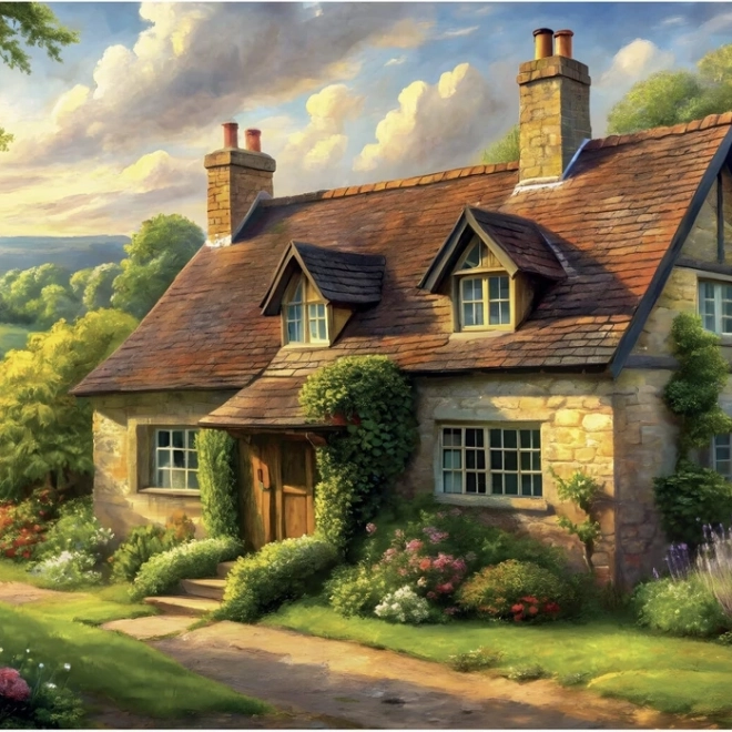 Puzzle Anglický vidiek 1000 dielikov