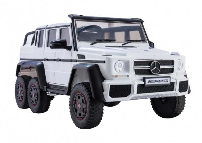 Auto na akumulátor Mercedes G63 6x4 24V biele