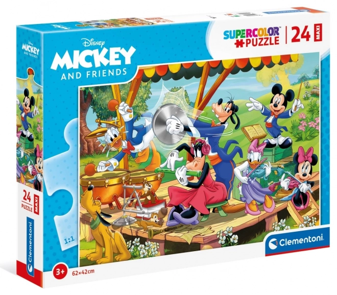 Puzzle 24 dielikov Maxi Mickey a priatelia