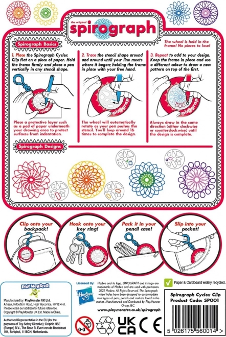 Prívesok na kľúče Spirograph Cyclex