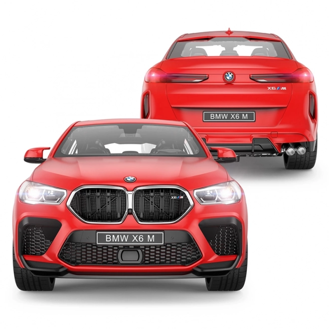 Zdiaľkové ovládané auto BMW X6 M červené 1:14