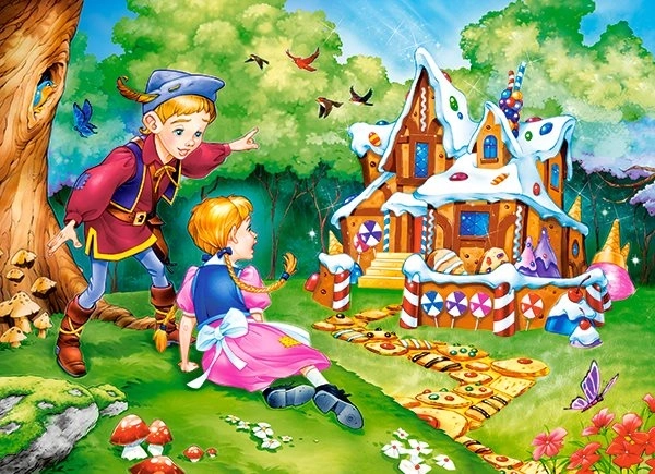 Puzzle Hansel a Gretel pre deti 70 dielikov