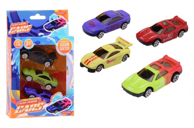 Autíčka Orange Toys meniace farbu 1:64