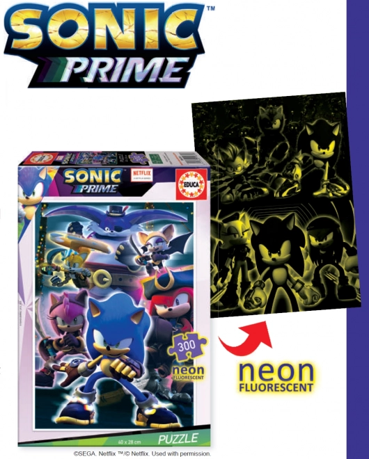 Svietiace puzzle Sonic Prime