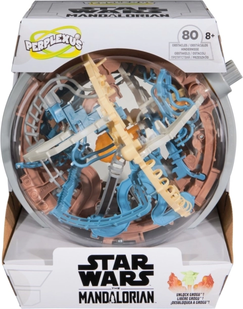 Perplexus Star Wars Mandalorian 3D hlavolam – guľa na podstavci