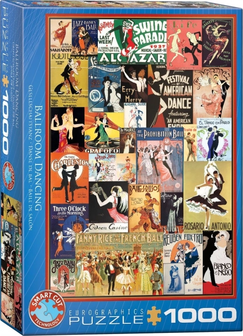 Eurographics Puzzle Vintage Plakáty z Tanečných Sálov - 1000 Dielikov