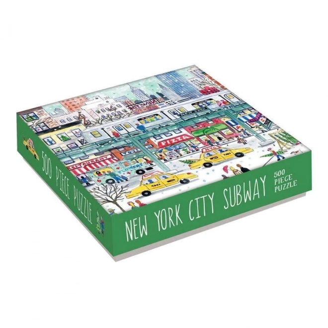 Štvorcové puzzle Metro v New Yorku 500 dielikov