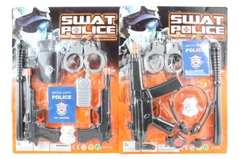 Policajná súprava s obuškou a príslušenstvom