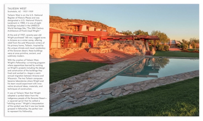 Obojstranné puzzle Frank Lloyd Wright: Taliesin a Taliesin West 500 dielikov