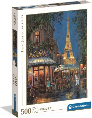 Puzzle Clementoni Night at the Eiffel Café 500 dielikov