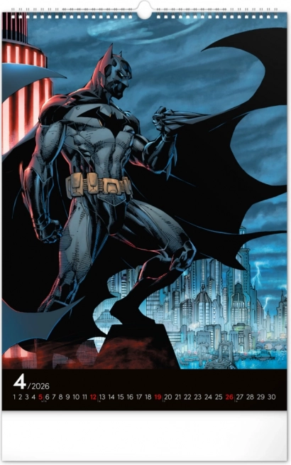 Nástenný kalendár Batman Dark 2026
