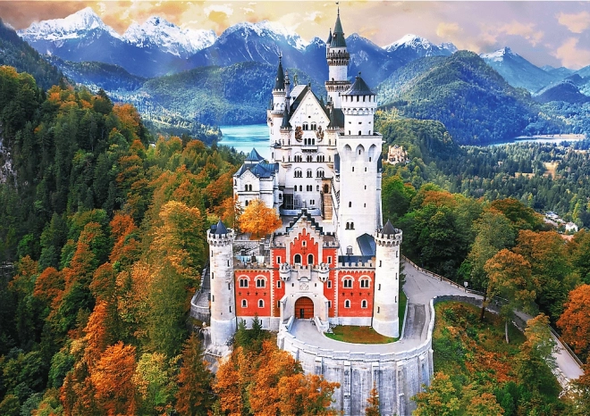 Puzzle 1000 dielikov - Premium Plus - Foto Odyssey - Zámok Neuschwanstein, Nemecko