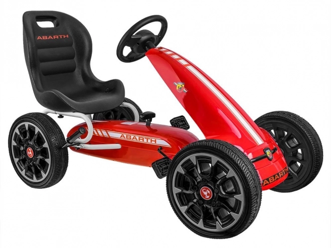 Gokart na pedále ABARTH s veľkými mäkkými kolesami