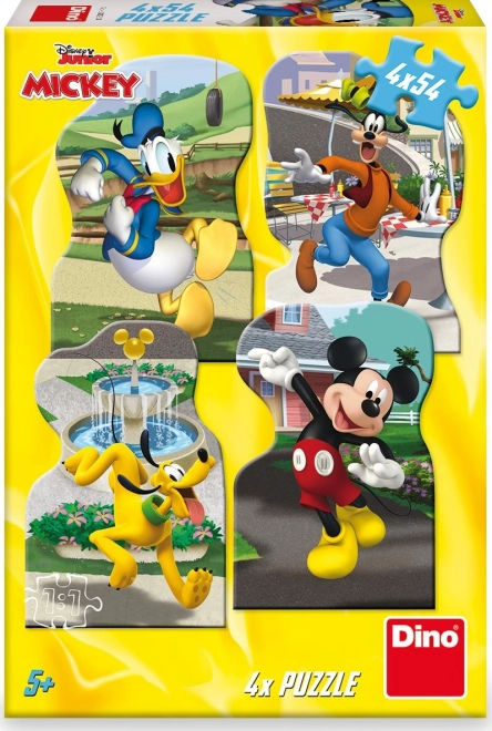 Puzzle Mickey a priatelia v meste 4x54 dielikov