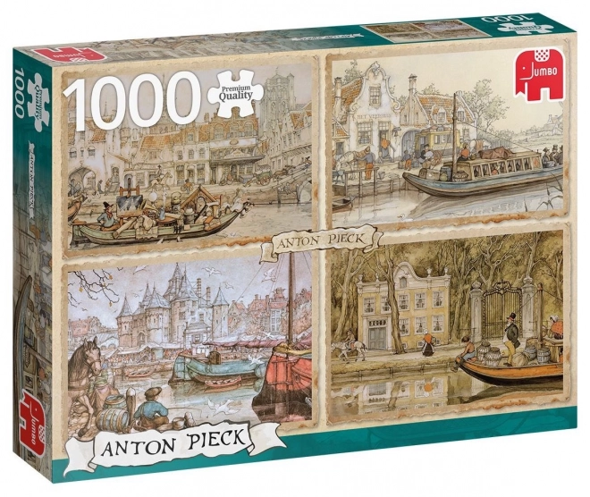 Jumbo puzzle plavba vodnými kanálmi 1000 kúskov