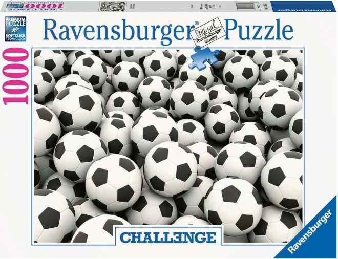 Ravensburger Puzzle Výzva: Futbalové Lopty 1000 Dielikov