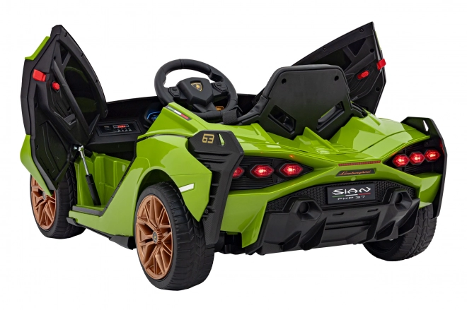 Lamborghini SIAN detské auto na batériu s ovládačom – Zelené