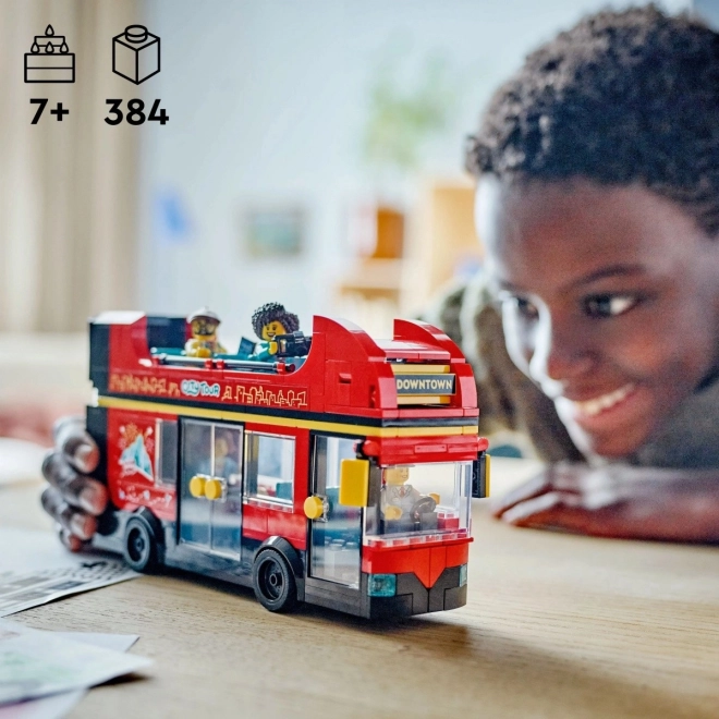 Lego City Červený Dvojposchodový Autobus