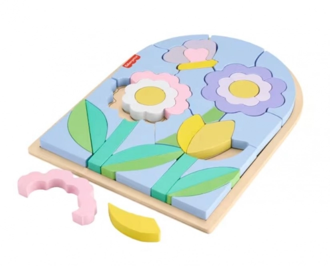 Drevené puzzle Kvety od Fisher-Price