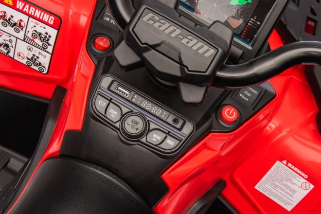 Elektrická detská štvorkolka Can-Am Outlander červená