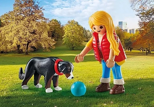 Dievča s pastierskym psom PLAYMOBIL