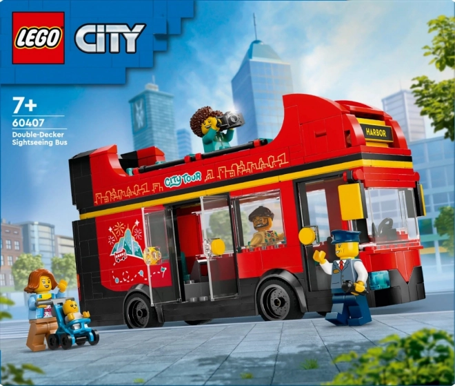 Lego City Červený Dvojposchodový Autobus