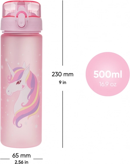 Tritánová fľaša na pitie Unicorn 500 ml