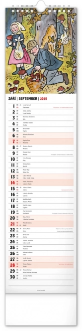 Nástenný kalendár Josef Lada 2025