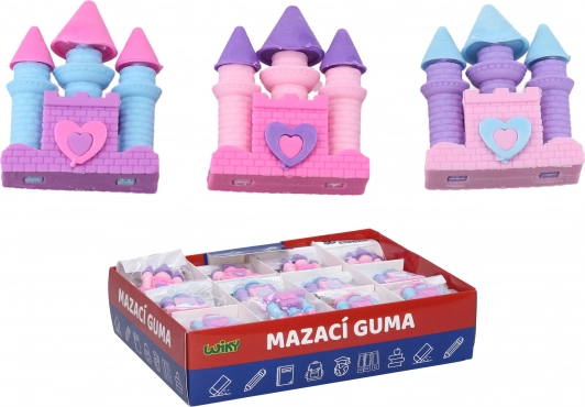 Guma na mazanie v tvare hradu
