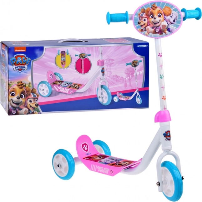 Detská trojkolová kolobežka Paw Patrol ružová