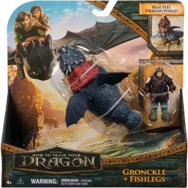 Ako vycvičiť draka - Drak a viking Gronckle a Rybinoha