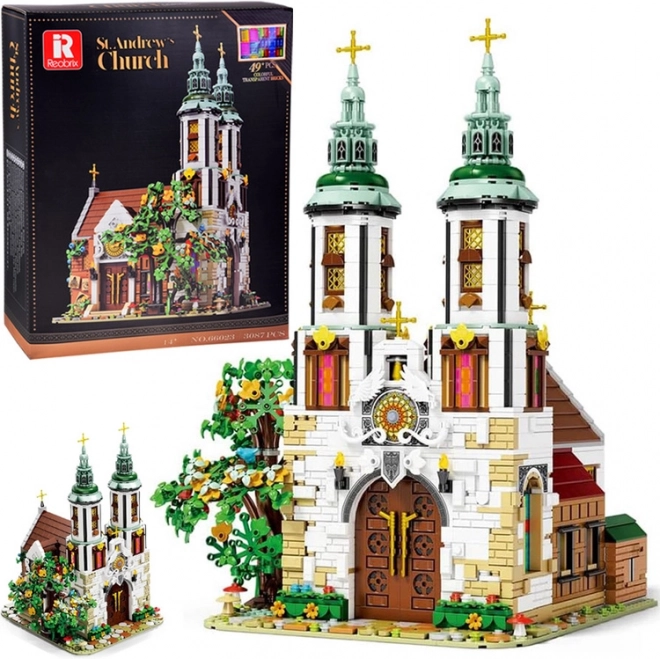 Svetelná stavebnica kostola sv. Ondreja v Krakove – architektonický model z kociek