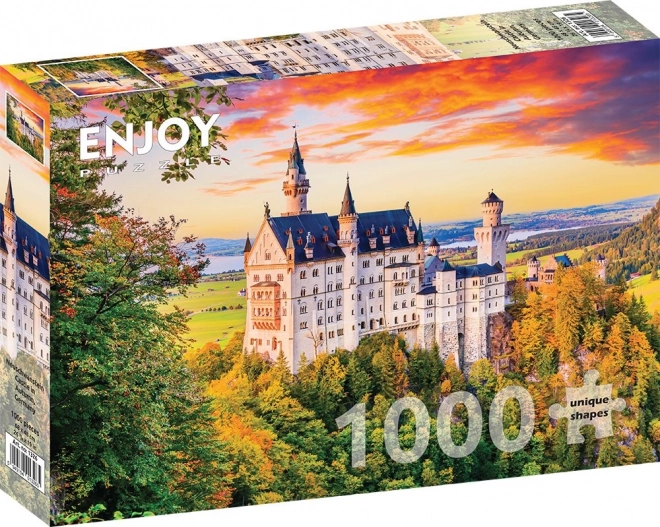 Puzzle Zámok Neuschwanstein na jeseň