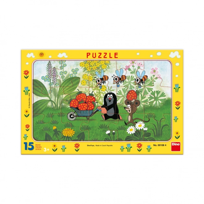 Papierové puzzle Krtek na výlete