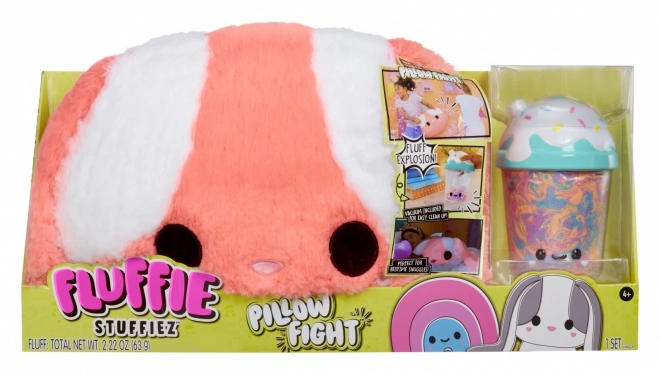 Vankúšik Fluffie Stuffiez Pillow Fight, Zajac