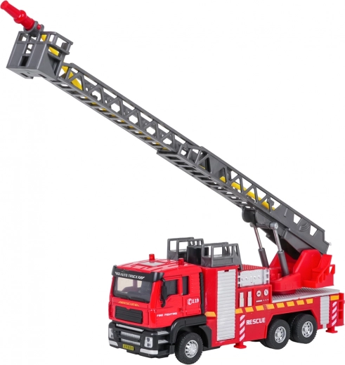 Výsuvný a otočný rebrík s košom