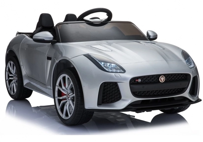 Elektrické autíčko Jaguar F-Type strieborný lak