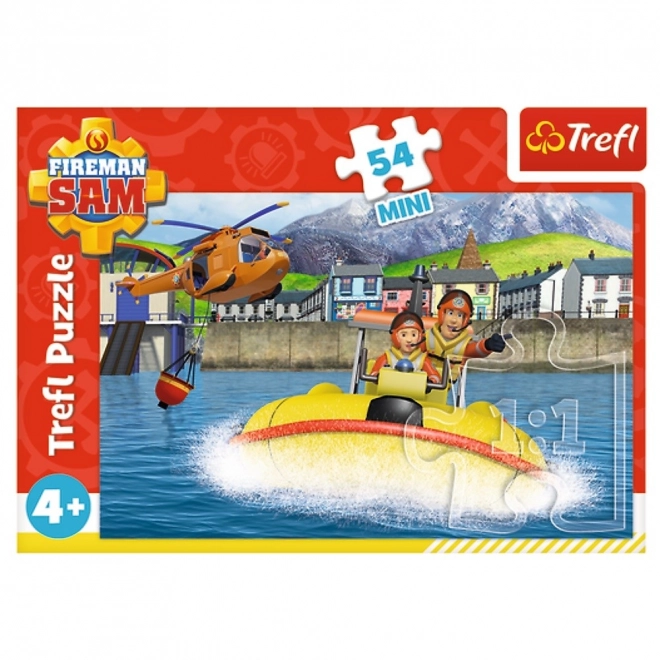 Mini puzzle 54 dielikov - Požiarnik Sam v pohotovosti