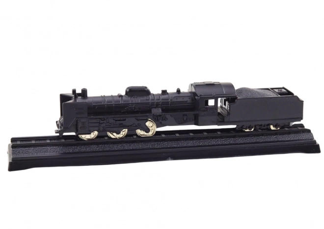 Kolekcionársky model vlaku lokomotívy 1:48 kovový čierny