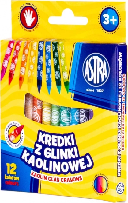 Kaolínové pastelky Astra 12 ks