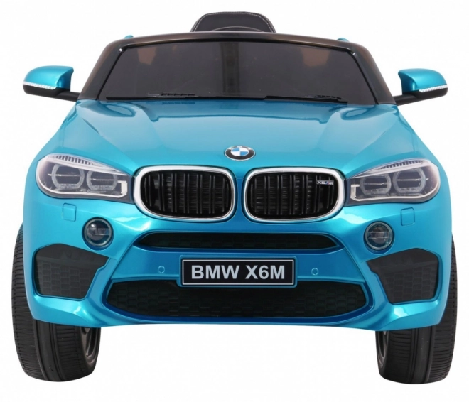 BMW X6M Elektrické autíčko pre deti červené s lakom a diaľkovým ovládačom – Modré