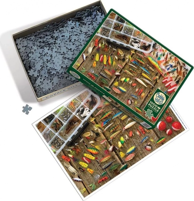 Puzzle Rybárske nástrahy 1000 dielov