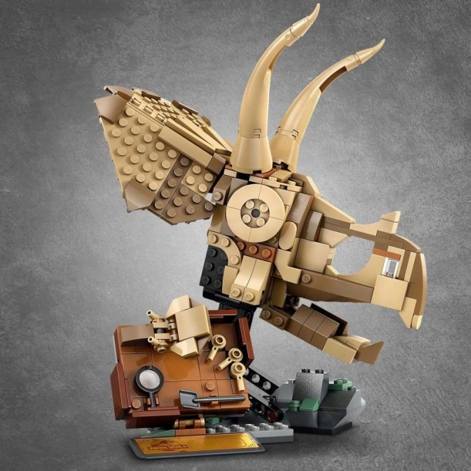 Lego Jurassic World Skelety dinosaurov: lebka Triceratopsa