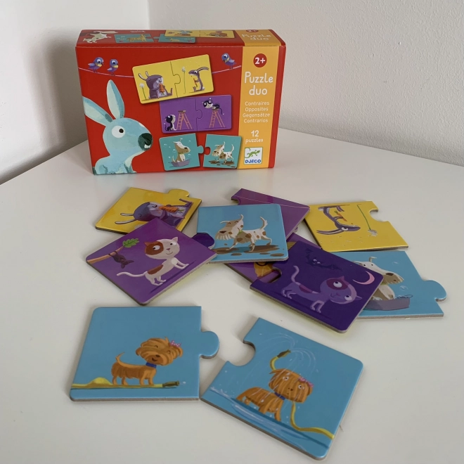 DJECO Duo puzzle Protiklady